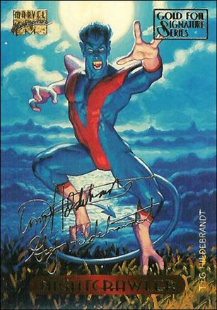 1994 Marvel Masterpieces (Gold-Foil Signature Parallel Base Set) card 84 Nightcrawler