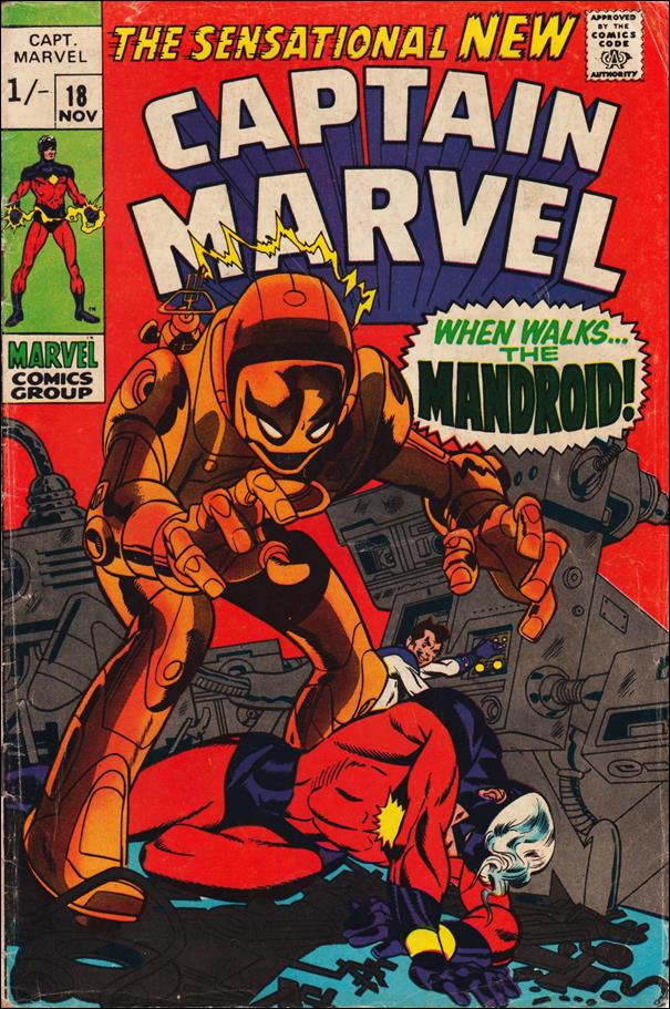 Captain Marvel (1968) issue 18-B UK Price Cover