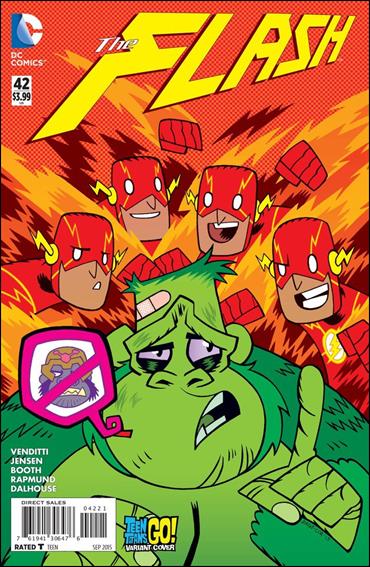Flash (2011) issue 42-B Jorge Corona Teen Titans Go! Cover