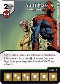 Marvel Dice Masters Amazing Spider-Man card 76 Aunt May: Independent