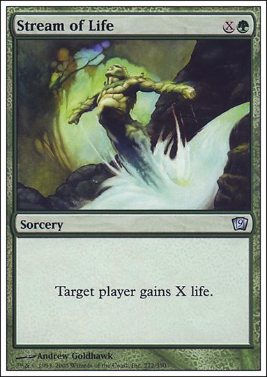 Magic the Gathering: 9th Edition (Base Set) card 272 Stream of Life