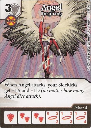 Marvel Dice Masters Uncanny X-Men  card 2 Angel: Inspiring
