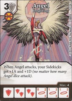 Marvel Dice Masters Uncanny X-Men  card 2 Angel: Inspiring