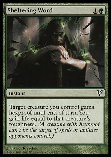 Magic the Gathering: Avacyn Restored (Base Set) card 192 Sheltering Word