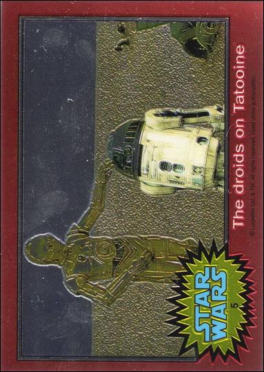 Star Wars Chrome Archives (Base Set) card 5 The droids on Tatooine