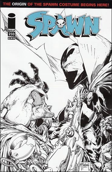 Spawn issue 233-B 1:25 Black & White Cover