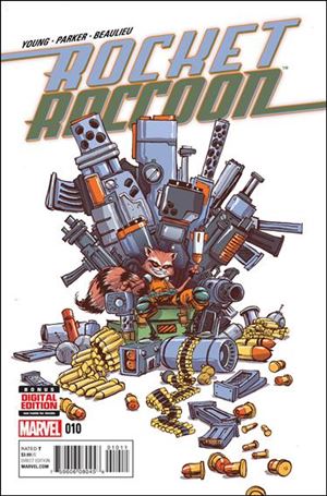Rocket Raccoon (2014) issue 10 Skottie Young Cover