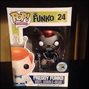 Pop! Funko - Freddy Funko figure 24-B Freddy Funko (Metallic Ghost Rider) SDCC. 1/12