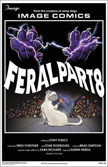 Feral (2024) issue 8-B Tony Fleecs Homage Cover