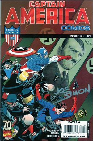 Captain America Comics 70th Anniversary Special issue 1-D DF (Signed by Joe Simon) 1/132