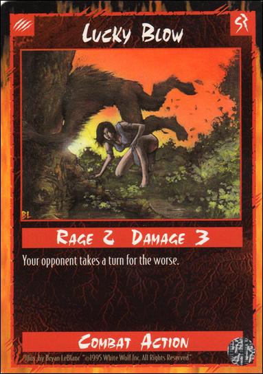 Rage Limited (Base Set) card 157 Lucky Blow 