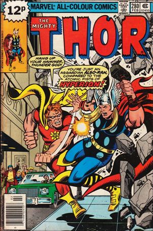 Thor (1966) issue 280-B UK Price Cover