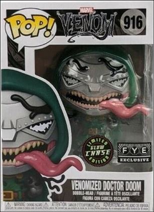 POP! Marvel figure 916-B Venomized Doctor Doom (GITD) Chase FYE Exclusive