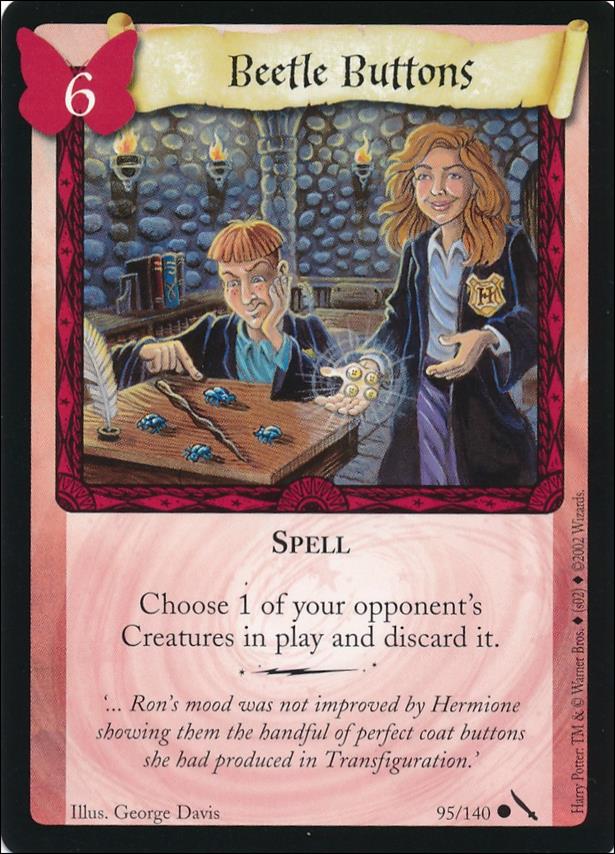 Harry Potter: Chamber of Secrets (Base Set) card 95 Beetle Buttons