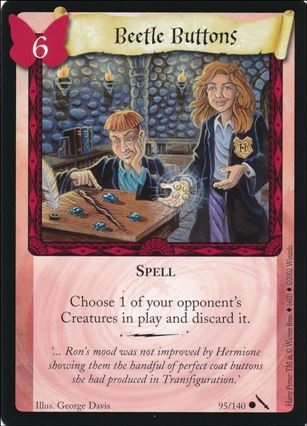 Harry Potter: Chamber of Secrets (Base Set) card 95 Beetle Buttons