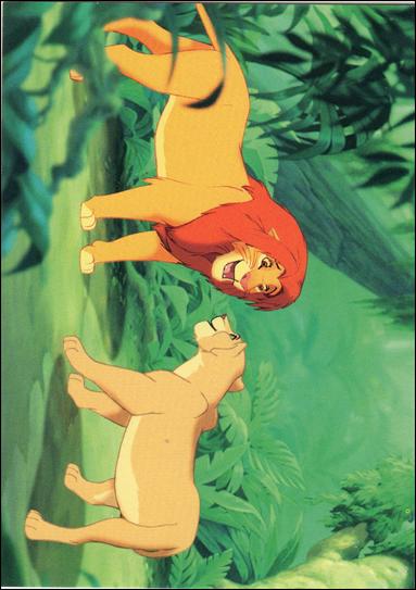 Lion King: Series II (Base Set) card 145 Simba and Nala Reunite