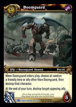 World of Warcraft: Through the Dark Portal (Base Set) card 104 Doomguard
