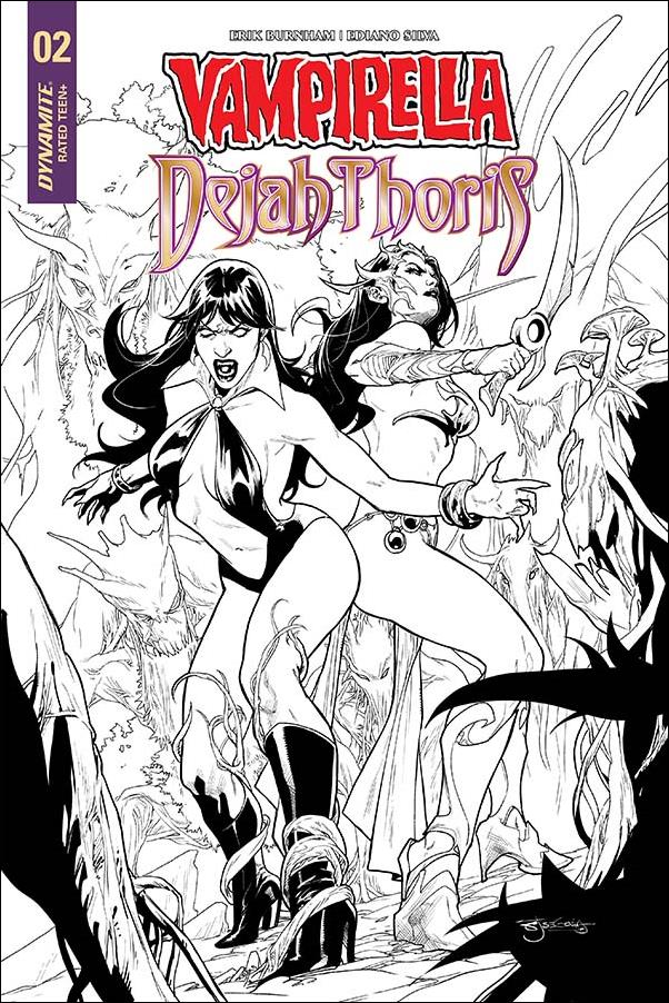 Vampirella/Dejah Thoris issue 2-I Stephen Segovia 1:25 Black & White Cover