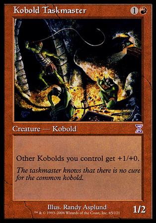 Magic the Gathering: Time Spiral (Timeshifted Subset) card 65 Kobold Taskmaster