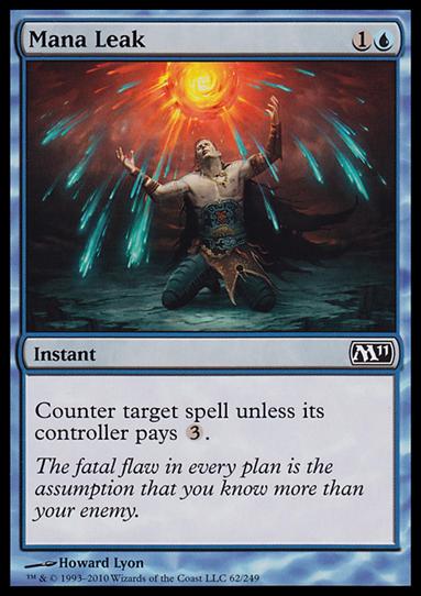 Magic the Gathering: 2011 Core Set (Base Set) card 62 Mana Leak