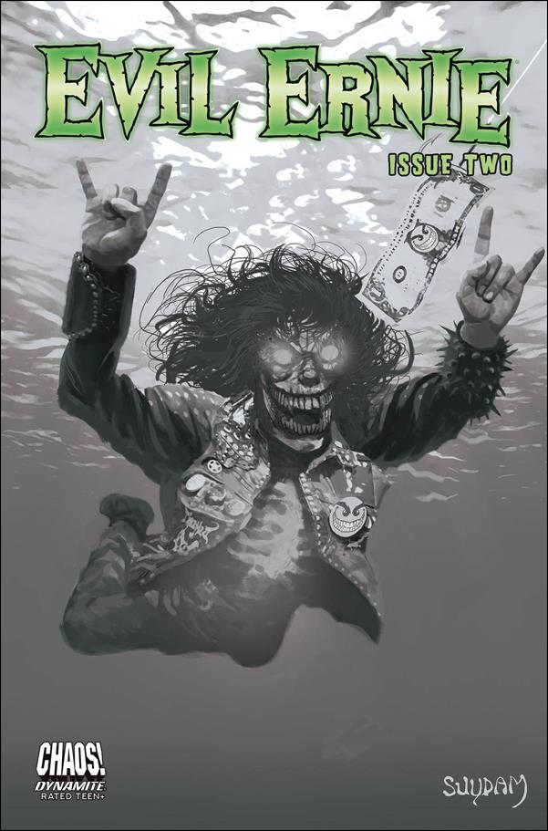 Evil Ernie (2021) issue 2-D Arthur Suydam 1:20 Black & White Cover