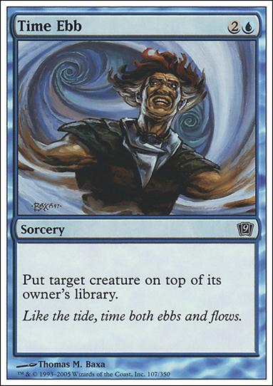 Magic the Gathering: 9th Edition (Base Set) card 107 Time Ebb