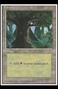 Magic the Gathering: 4th Edition (Base Set) card 368-B Forest
