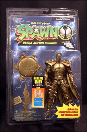 Spawn (Series  1) figure 14 Medieval Spawn (Gold Edition)