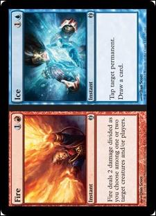 Magic the Gathering: Duel Decks: Izzet vs. Golgari (Base Set) card 32 Fire//Ice