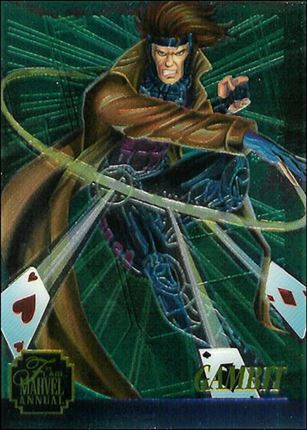 Marvel Annual Flair '95 (Chromium Subset) card 7 Gambit