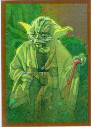 Star Wars Galaxy: Series 7 (Foil Subset) card 15-B Yoda - Bronze Foil