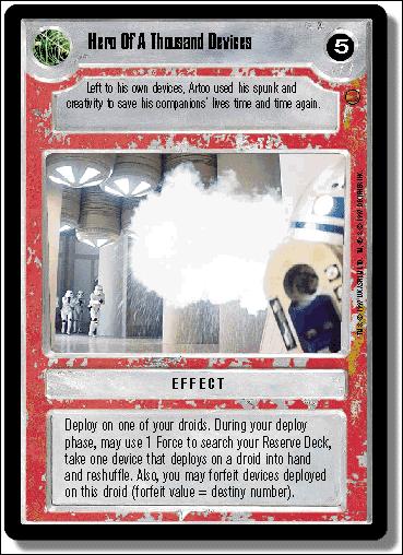 Star Wars: Cloud City Limited (Base Set) card 114 Hero of A Thousand Devices