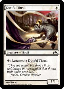 Magic the Gathering: Gatecrash (Base Set) card 11 Dutiful Thrull