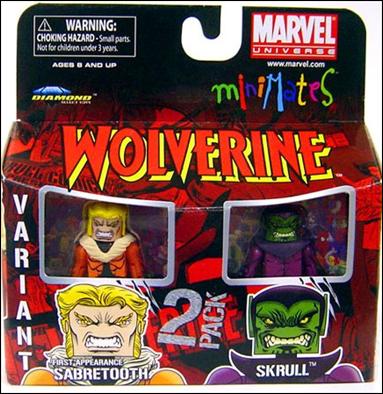 Marvel Minimates figure 80-B Sabretooth (First Appearance) and Skrull