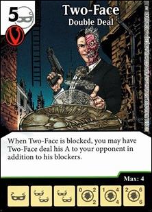 DC Comics Dice Masters World's Finest card 104 Two-Face: Double Deal