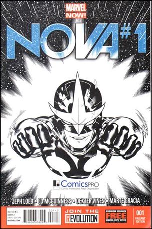 Nova (2013) issue 1-I Ed McGuinness ComicsPRO Sketch Cover