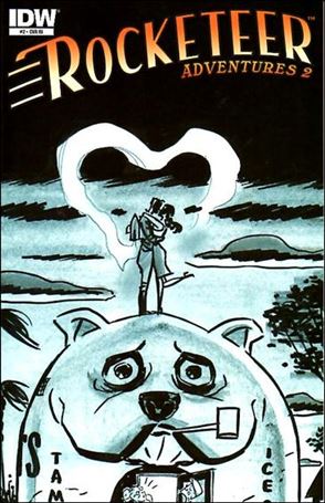Rocketeer Adventures (2012) issue 2-C Darwyn Cooke 1:10 Sketch Cover