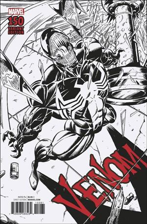 Venom (2017) issue 150-H Mark Bagley 1:2000 Remastered B&W Cover