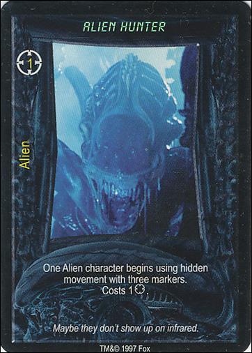 Aliens/Predator (Base Set) card 17 Alien Hunter 