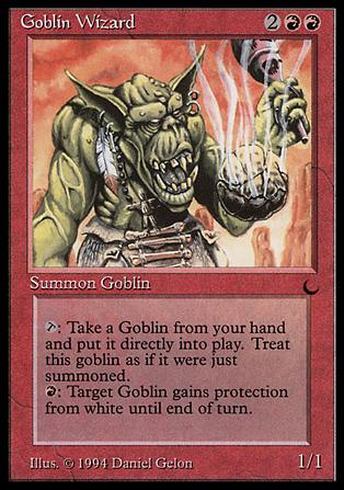 Magic the Gathering: The Dark (Base Set) card 69 Goblin Wizard