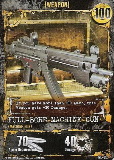 Resident Evil (Base Set) card WE-012 Full-Bore Machine Gun (Machine Gun)