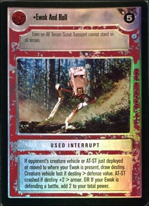 Star Wars: Endor Limited (Foil Subset) card 16 Ewok And Roll
