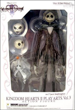 Kingdom Hearts II (Play Arts) figure 7 Jack Skellington with Zero