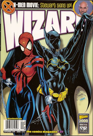 Wizard: The Comics Magazine issue 97 J. Scott Campbell Batgirl & Spider-Girl Cover
