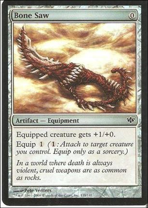 Magic the Gathering: Conflux (Base Set) card 135-B Bone Saw (foil)
