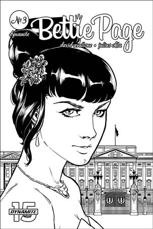 Bettie Page (2018) issue 3-I Julius Ohta 1:40 Black & White Cover