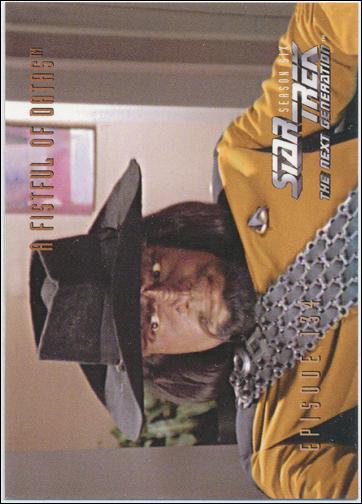 Star Trek: The Next Generation - The Episode Collection Season Six (Base Set) card 559 A Fistful of Datas, Episode 134A