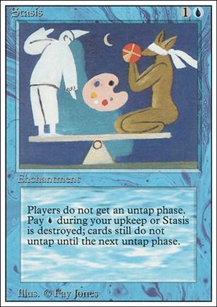 Magic the Gathering: Revised (Base Set) card 83 Stasis