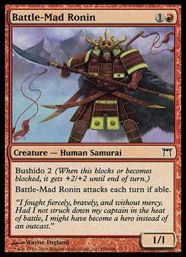 Magic the Gathering: Champions of Kamigawa (Base Set) card 156 Battle-Mad Ronin