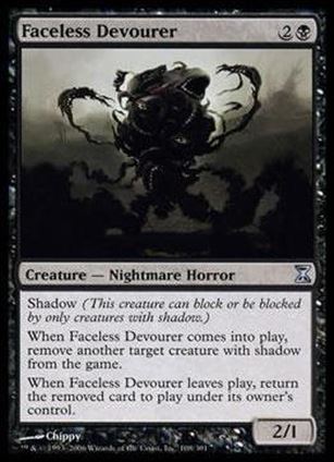 Magic the Gathering: Time Spiral (Base Set) card 108 Faceless Devourer